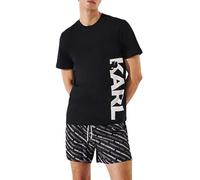 KARL LAGERFELD B.V Lagerfeld, Men's, Karl Vertical Logo T-Shirt, Noir, S Hommes