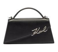 Karl Lagerfeld Bandoulière Essentials Noir/Nickel 1Av Black-Nickel