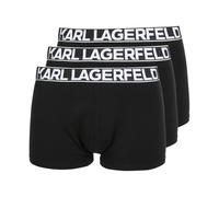 Karl Lagerfeld - Bold Elastic Trunk 3P - Homme - Sous-vêtements - Noir - Taille: M