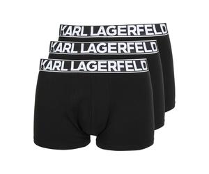 Karl Lagerfeld - Bold Elastic Trunk 3P - Homme - Sous-vêtements - Noir - Taille: S