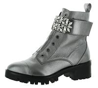 KARL LAGERFELD Bottes de combat Pippa pour femme, Argenté., 38 EU
