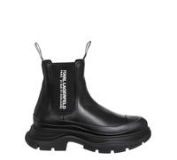 Karl Lagerfeld bottines femme rue st-guillaume KL42944000 cuir logo Black Nero