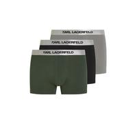 Karl Lagerfeld Boxers gris / vert foncé / noir / argent, Taille L