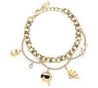 Bracelet - KARL LAGERFELD - KLAYD11 - Acier et cristal - Doré - 16+3 cm