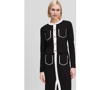 Karl Lagerfeld Bw Knit Cardigan White/black Taille: M | Cardigans Outlet | Femme | Blanche