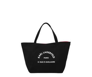 Karl Lagerfeld Cabas 'Rue St-Guillaume' noir / blanc, Taille One Size