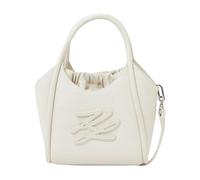 Karl Lagerfeld Autograph Sac à main Cuir véritable 26 cm blanc