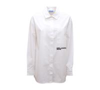 Karl Lagerfeld - Camicia Oversize Jeans Shirt - Femme - Blouses et Chemises - Blanc - Taille: 38 FR