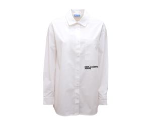 Karl Lagerfeld - Camicia Oversize Jeans Shirt - Femme - Blouses et Chemises - Blanc - Taille: 38 FR