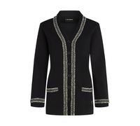 Karl Lagerfeld Cardigan noir / blanc cassé, Taille L