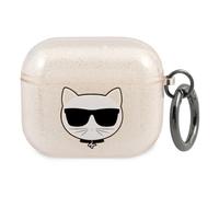 Karl Lagerfeld Cas (Manchon pour casque d'?coute), ?tui pour ?couteurs + casque, Or