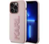 Karl Lagerfeld Case Cover Housse de portable Etui Housse de protection Futeral pour Apple iPhone 15 Pro Max Rose