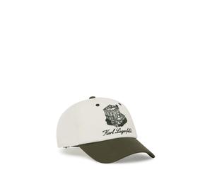 Karl Lagerfeld Casquette 'Villa la Vigie' vert foncé / blanc naturel, Taille 55-60
