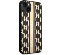 KARL LAGERFELD CG Mobile Coque pour iPhone 14 Plus - Coque Rigide à Rayures - Anti-Rayures - Coque de Protection Contre Les Chutes - Protection intégrale Fine pour iPhone 14 Plus 6,7 Pouces -