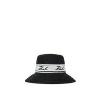 Karl Lagerfeld Chapeaux 'Signature' noir / blanc, Taille 55-60