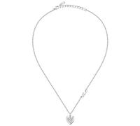 Karl Lagerfeld - Collier À Breloque En Forme De Coeur Pavé, Femme, Argent, Taille: One Size