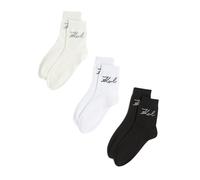 Karl Lagerfeld Chaussettes beige / noir / blanc, Taille 35-38