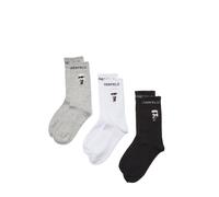 Karl Lagerfeld Chaussettes gris / noir / blanc, Taille 39-40