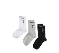Karl Lagerfeld Chaussettes gris / noir / blanc, Taille 39-42