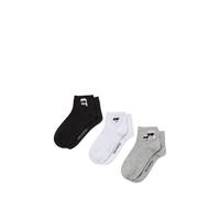 Karl Lagerfeld Chaussettes gris / noir / blanc, Taille 43-46