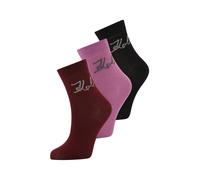 Karl Lagerfeld Chaussettes orchidée / bordeaux / noir / blanc, Taille 35-38