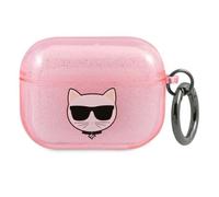 Karl Lagerfeld Choupette Head Glitter - Étui AirPods 3 (rose)