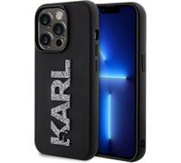 Karl Lagerfeld Coque 3d Caoutchouc Paillettes Logo Karl Iphone 15 Pro Max Noir