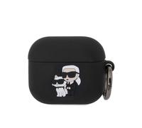 Coque pour Airpods 3 NFT Anti-choc en Silicone avec Anneau Karl Lagerfeld Noir