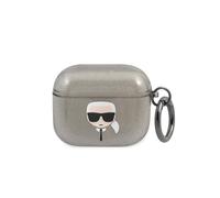 Coque pour AirPods 3 Antichoc Glitter Karl Lagerfeld Noir