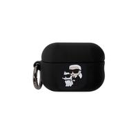 Coque pour Airpods Pro 2 NFT Anti-choc en Silicone avec Anneau Karl Lagerfeld Noir