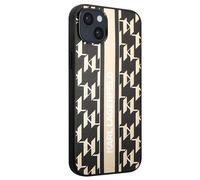 KARL LAGERFELD CG Mobile Coque pour iPhone 14 Plus - Coque Rigide à Rayures - Anti-Rayures - Coque de Protection Contre Les Chutes - Protection intégrale Fine pour iPhone 14 Plus 6,7 Pouces -
