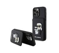 CG MOBILE Karl Lagerfeld Saffiano Étui Rigide avec Fentes pour Cartes et Support Karl Legerfeld