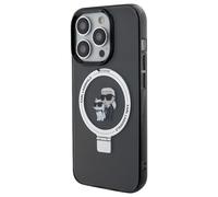 Karl Lagerfeld Ring Stand Karl & Choupette Etui KLHMP15XHMRSKCK, Noir - iPhone 15 Pro Max