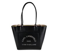 Karl Lagerfeld Daily Sac à bandoulière Cuir véritable 36 cm noir
