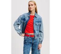 Karl Lagerfeld Denim Bomber Jacket Light Marble Blue Taille: L | Blousons d'aviateurs Outlet | Femme | Bleu