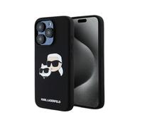 Karl Lagerfeld Double Heads Print MagSafe Étui, Noir - iPhone 15 Pro
