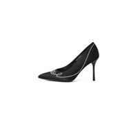 Karl Lagerfeld Escarpins ' SARABANDE SIGNIA ' noir / blanc perle, Taille 39