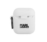 Karl Lagerfeld Etui Apple KLACA2SILCHWH AirPods étui blanc/blanc silicone Choupette