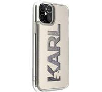 Karl Lagerfeld Étui Apple KLHCP12LKLMLGR iPhone 12 Pro Max coque rigide argent/argenté Mirror Liquid Glitter Karl