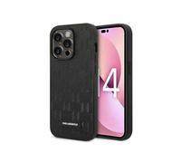 Karl Lagerfeld, Étui en saffiano Monogram Apple iPhone 14 Pro Max, Noir