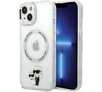 Karl Lagerfeld, Étui IML compatible MagSafe pour iPhone 13 Karl & Choupette, Transparent