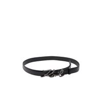 Karl Lagerfeld, Femme, Accessoires, Noir, Taille: 85 CM K/Signature 25 mm Belt