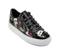 Karl Lagerfeld Femme Cate Pins Lace Up Platform Sneaker Basket, Noir, 39.5 EU