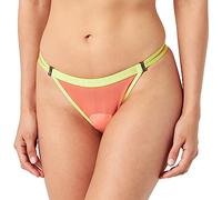 KARL LAGERFELD Femme Culotte Brésilienne à Lanières Transparentes, Corail Vif, M