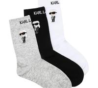 Karl Lagerfeld Femme K/Ikon Sock (3 Pack)K Black/White/Grey 35-38