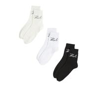 KARL LAGERFELD Femme K/Signature Logo Sock (3 Pack) Cannoli noir/blanc 35-38