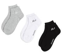 KARL LAGERFELD Femme K/Signature Sneaker Sock (3 Pack) Noir/Blanc/Gris 39-42