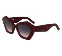 Karl Lagerfeld Femme Karl Lagerfeld KL6199S 601 Lunettes de soleil Acétate Bordeaux Rose Carré Normale