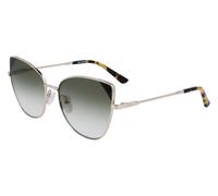 Karl Lagerfeld Femme KL341S 711 Lunettes de soleil Métal Or Vert Cat Eye Ombré