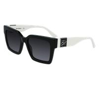 Karl Lagerfeld Femme KL6057S 004 Lunettes de soleil Acétate Noir Carré Photochromatique